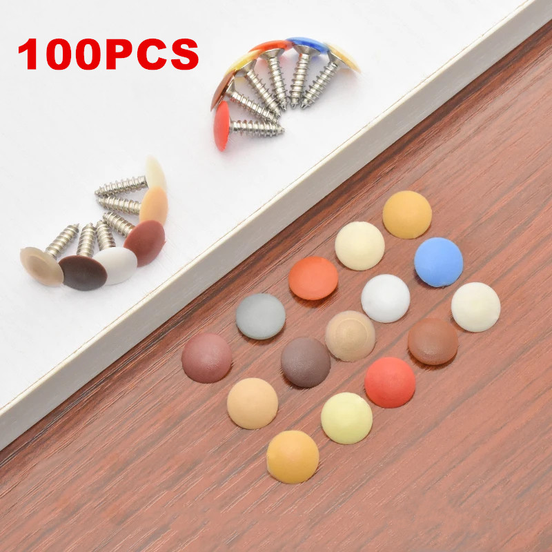 Furniture Hardware Covers - 100 шт. крышки для винтов, пластиковые