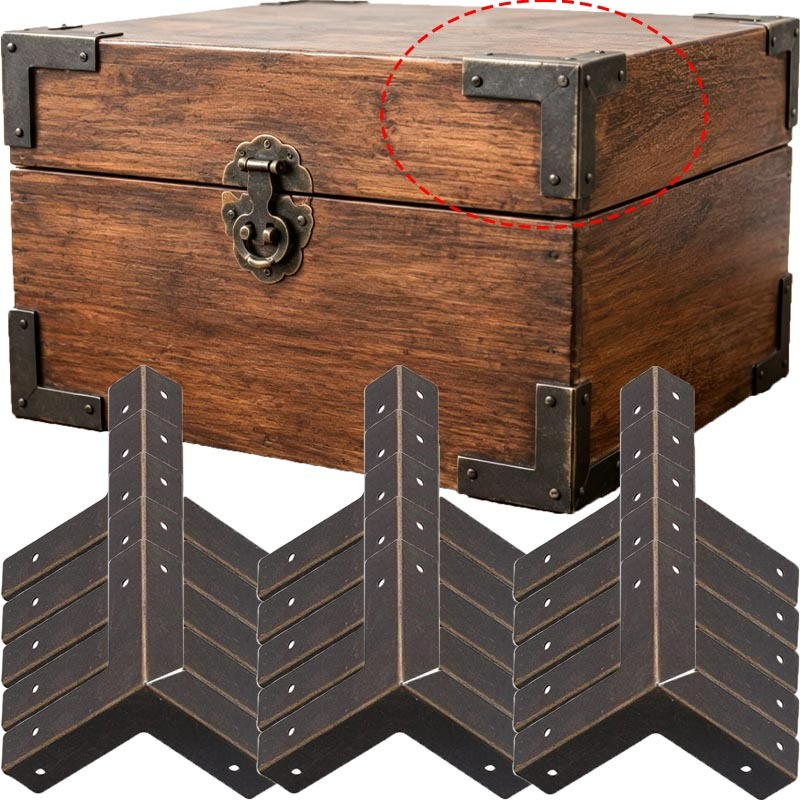 Furniture Hardware Covers - Набор из 4/16 антикварных бронзовых угловых