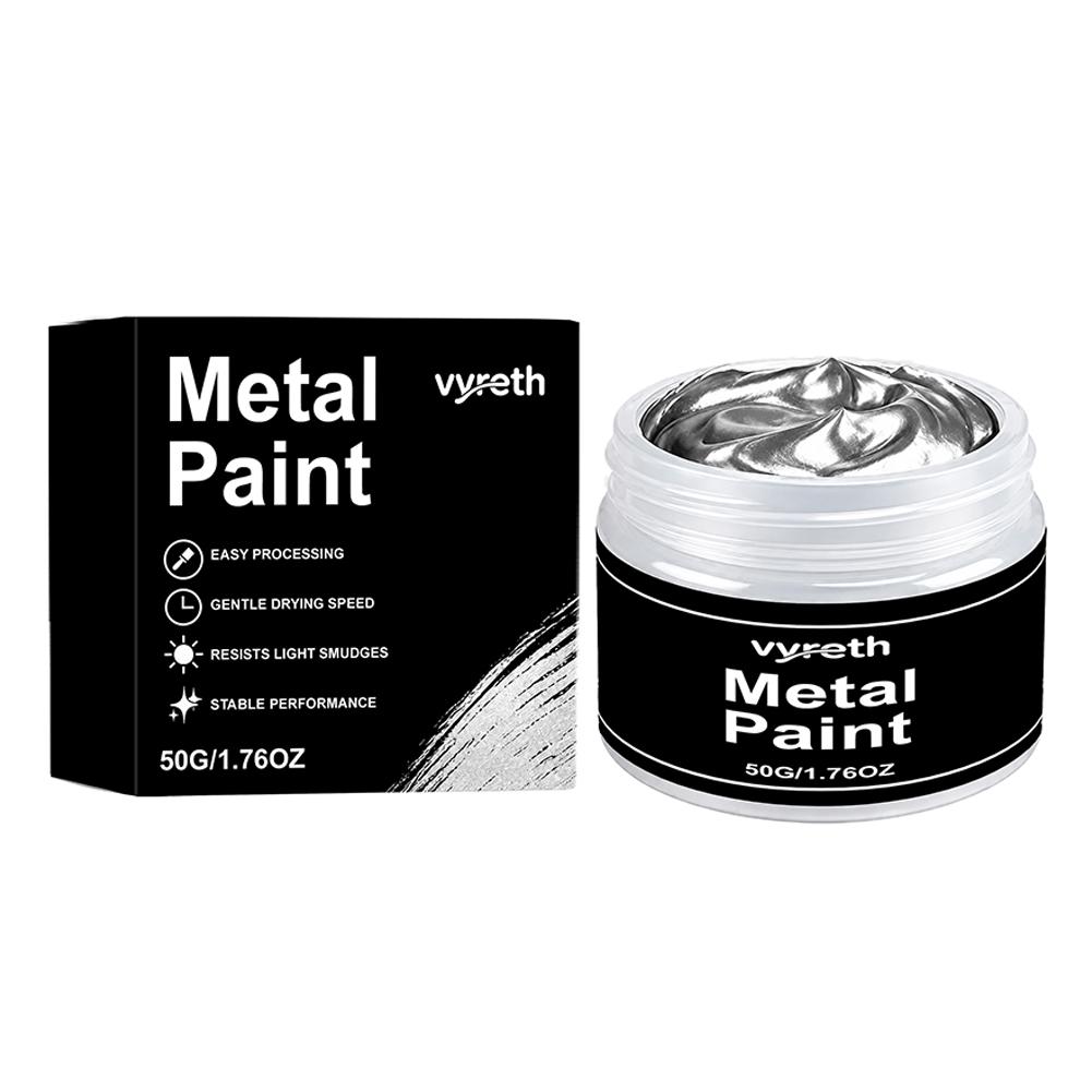 Furniture Hardware Paint - Металлическая антикоррозийная краска серебристого цвета, 50