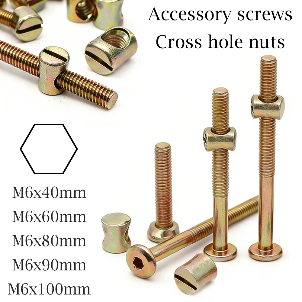 10/20 шт. винтов с цилиндричес – обзор и цена Furniture Hardware Barrel Nut
