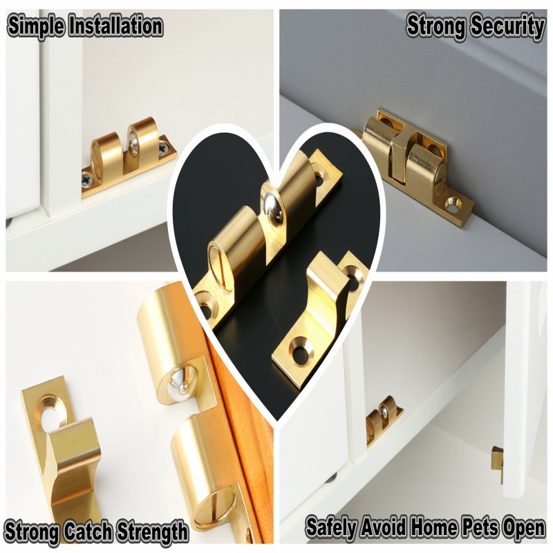 3/6 шт. шариковая защелка для  – обзор и цена Furniture Hardware Brass