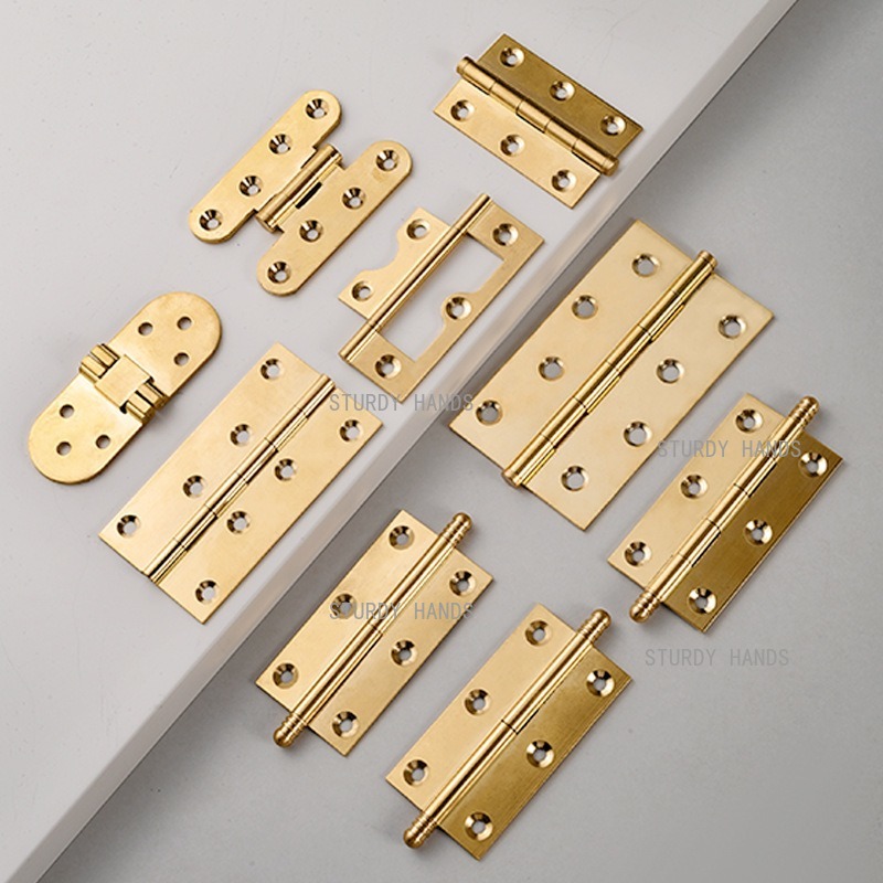 10 шт. латунных петель, золоты – обзор и цена Furniture Hardware Brass