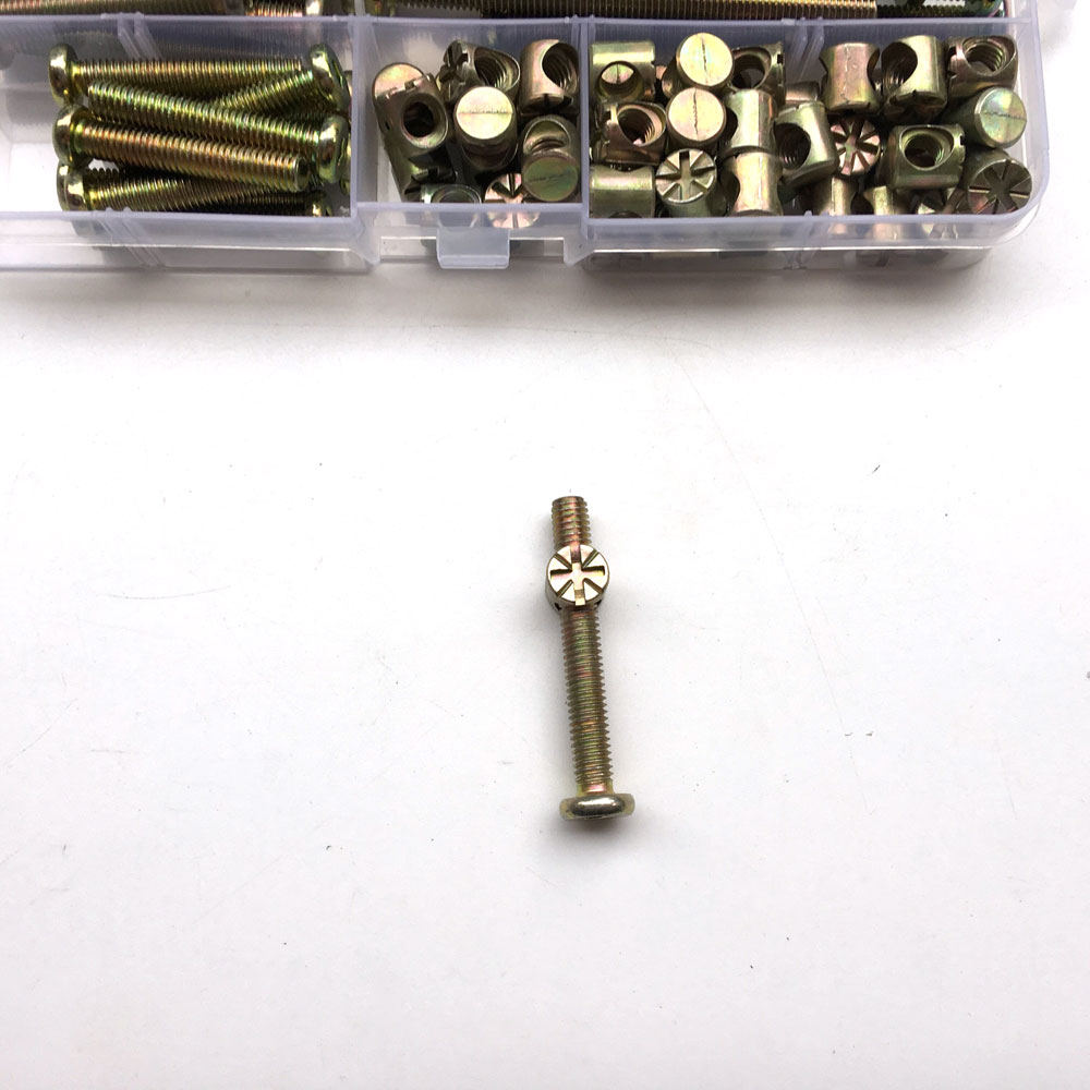100 шт. M6 бочковая дюбель-гай – обзор и цена Furniture Hardware Barrel Nut